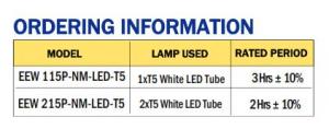 Samcom - EEW 115P-NM-LED-T5 - Emergency Flourescent (Surface mount, Non Maintain, IP65)2