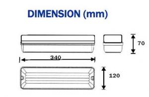 Samcom - EEW 115P-NM-LED-T5 - Emergency Flourescent (Surface mount, Non Maintain, IP65)3