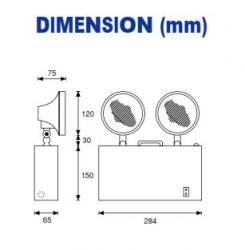 Samcom - ETL 203-LED - Emergency Halogen Lighting (Mickey Mouse)2